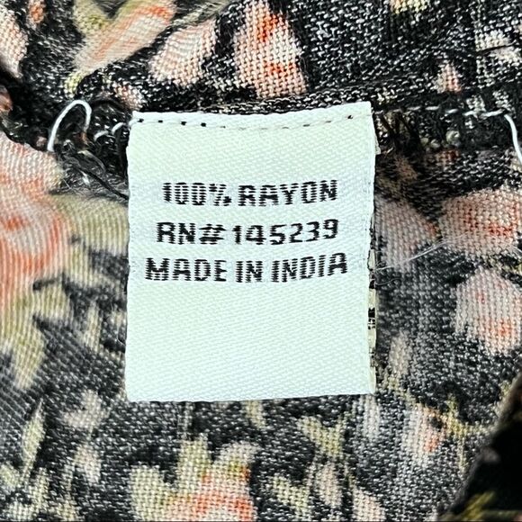 Sim & Sam Floral Open Front Kimono Cardigan - Picture 6 of 6